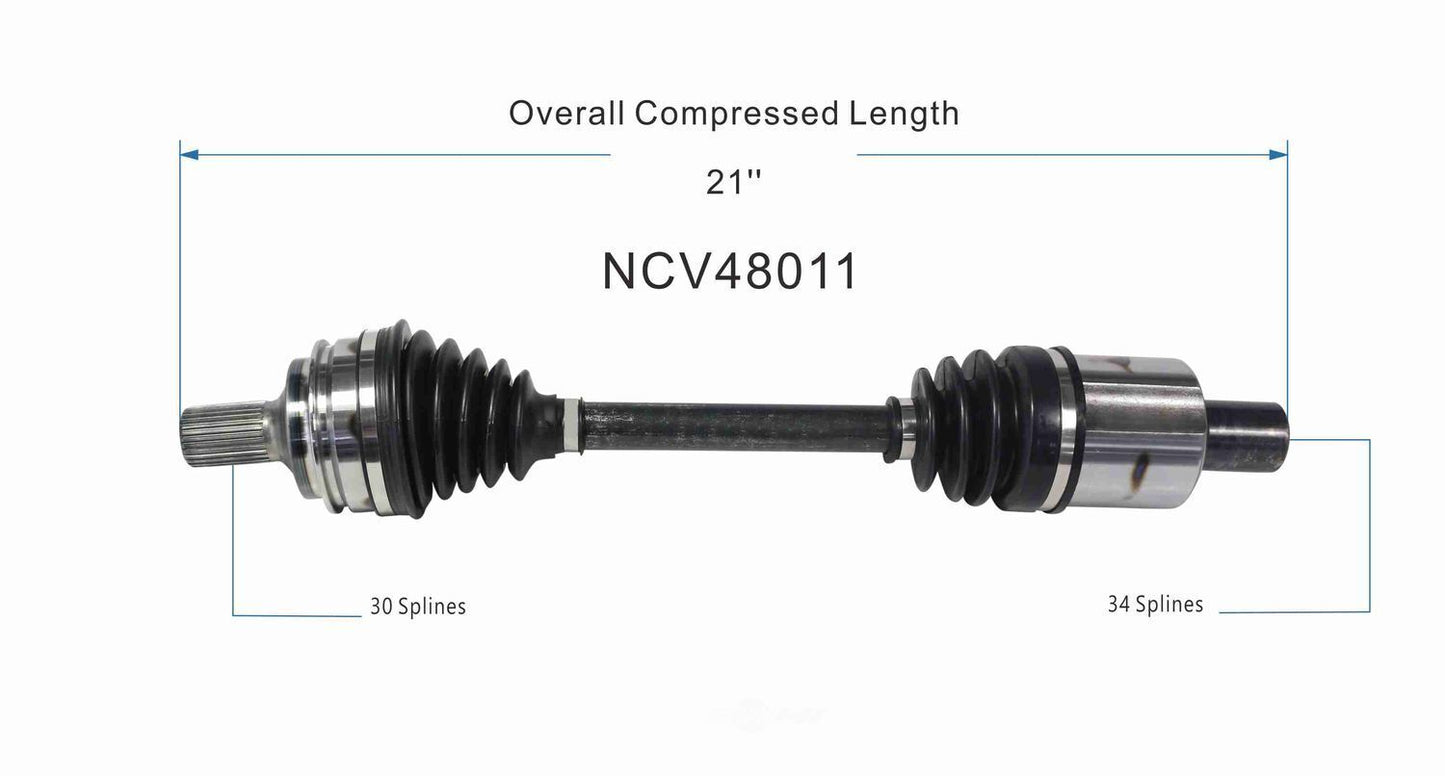 GSP North America NCV48011 CV Axle Assembly