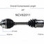 GSP North America NCV62011 CV Axle Assembly