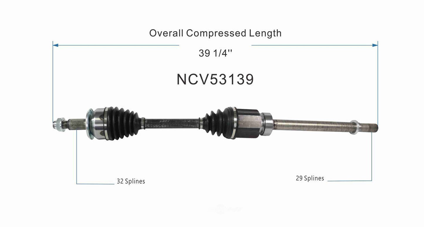 GSP North America NCV53139 CV Axle Assembly