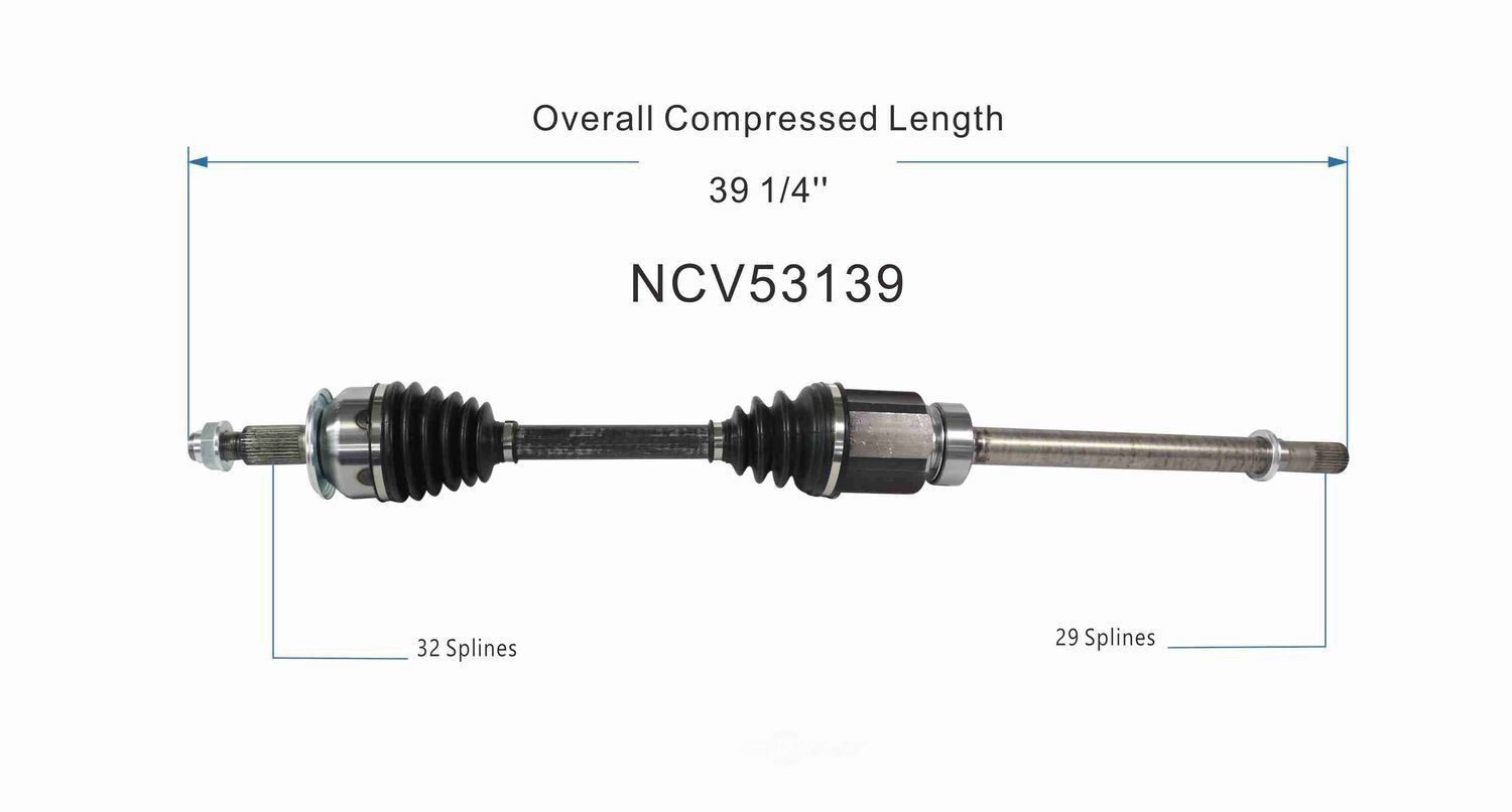GSP North America NCV53139 CV Axle Assembly