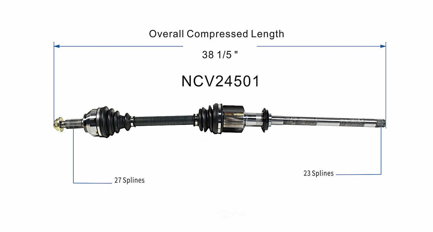 GSP North America NCV24501 CV Axle Assembly