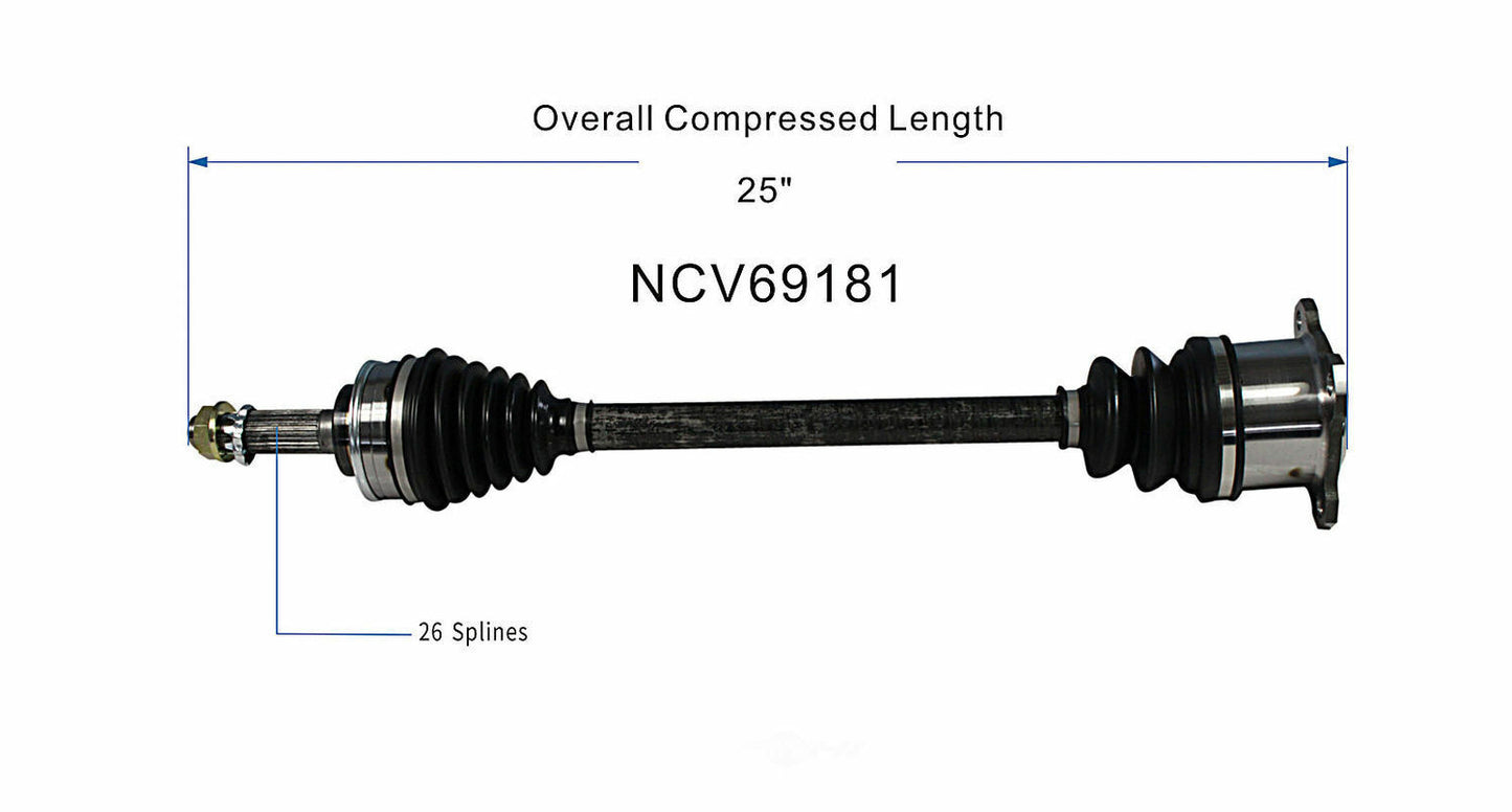 GSP North America NCV69181 CV Axle Assembly