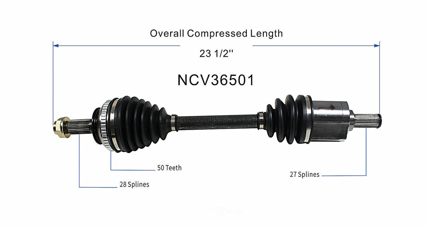 GSP North America NCV36501 CV Axle Assembly