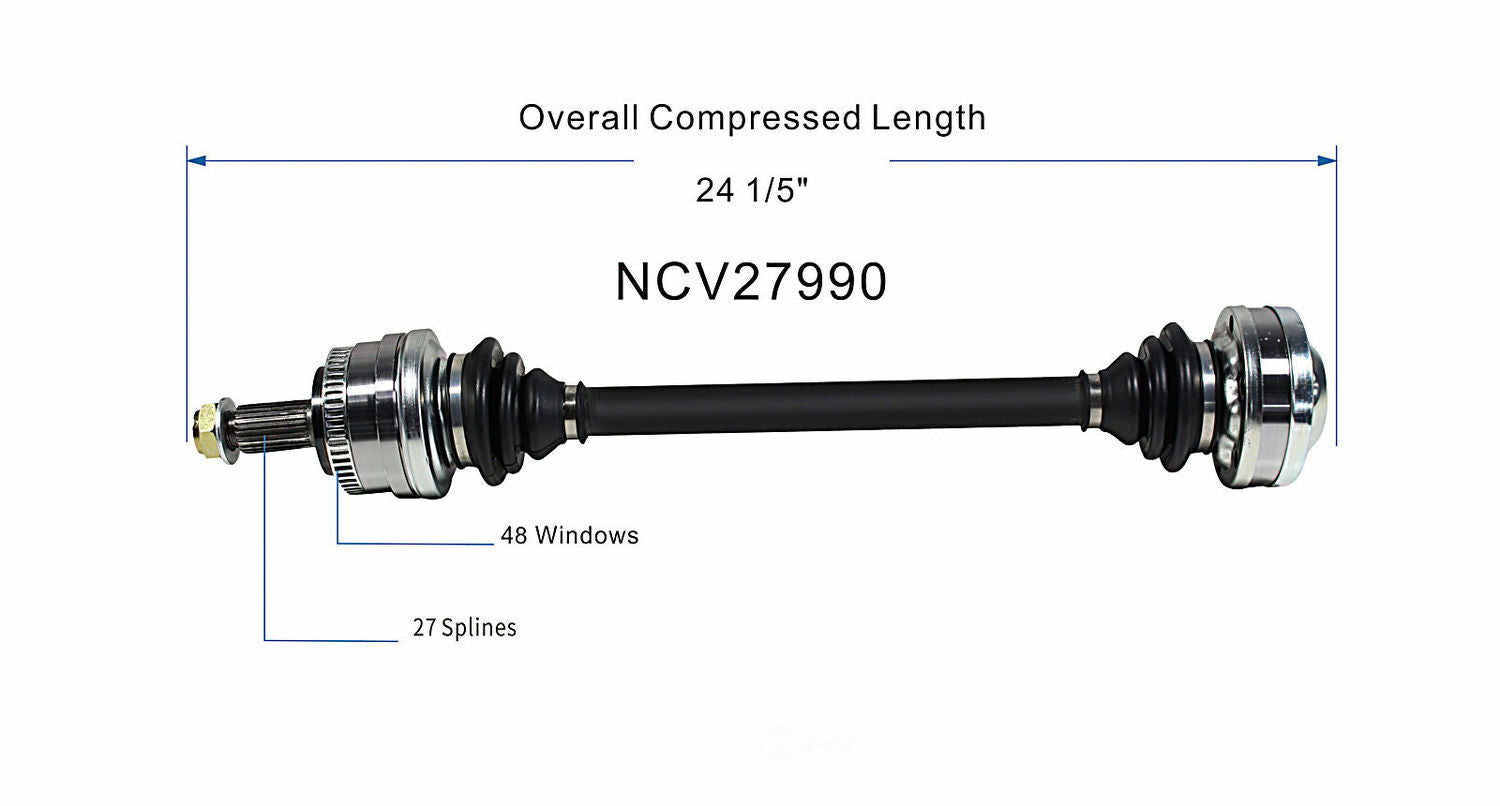 GSP North America NCV27990 CV Axle Assembly