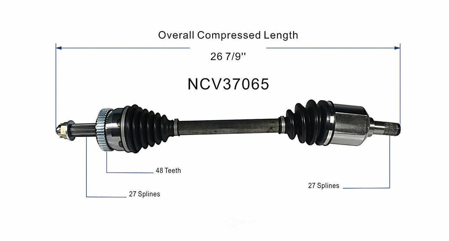 GSP North America NCV37065 CV Axle Assembly