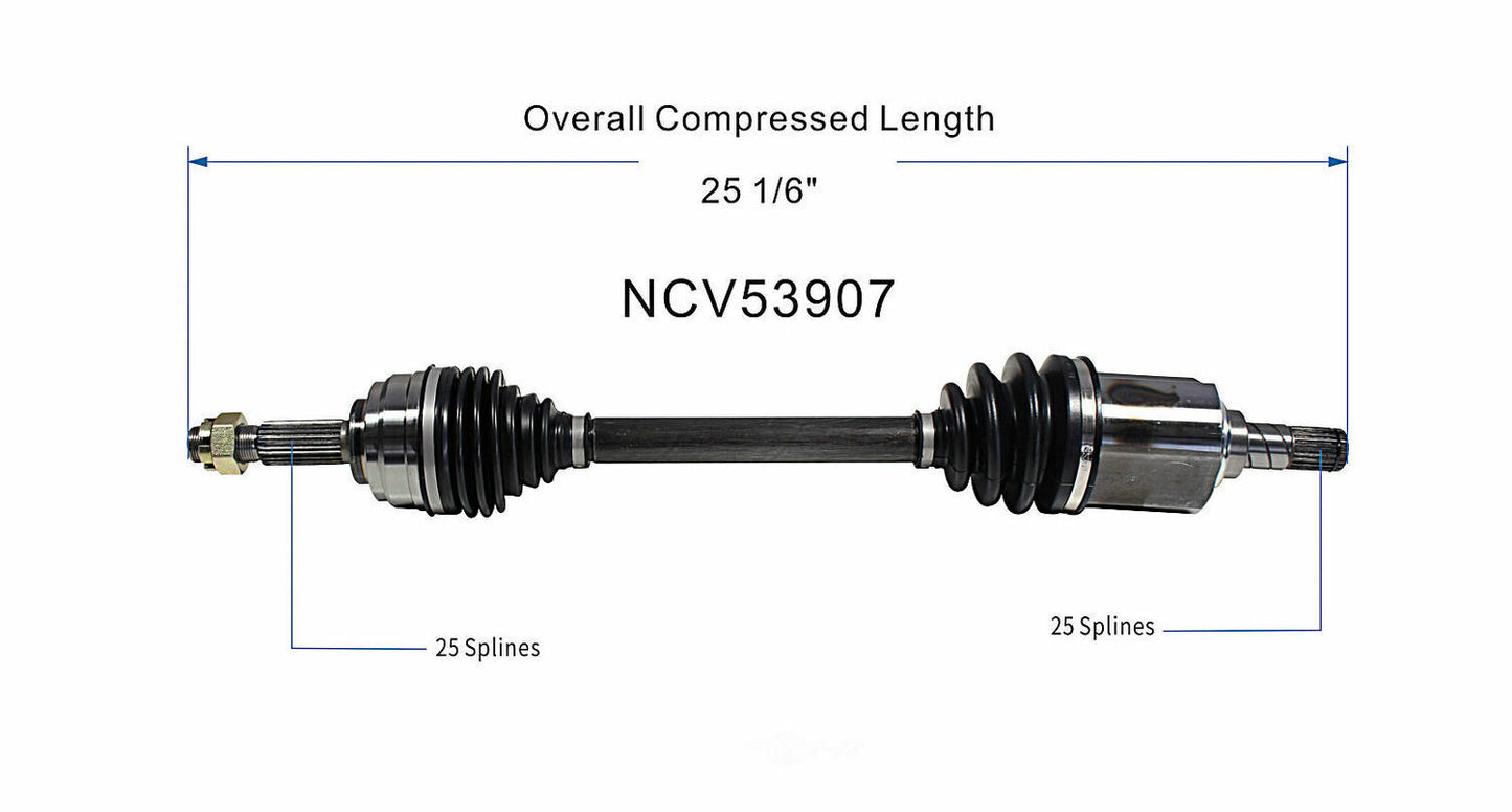 GSP North America NCV53907 CV Axle Assembly