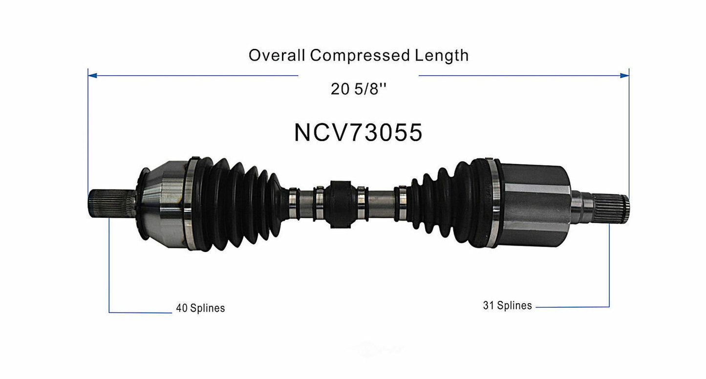 GSP North America NCV73055 CV Axle Assembly