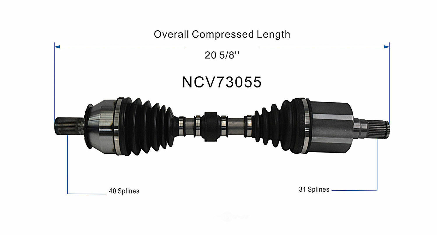 GSP North America NCV73055 CV Axle Assembly