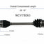 GSP North America NCV75063 CV Axle Assembly