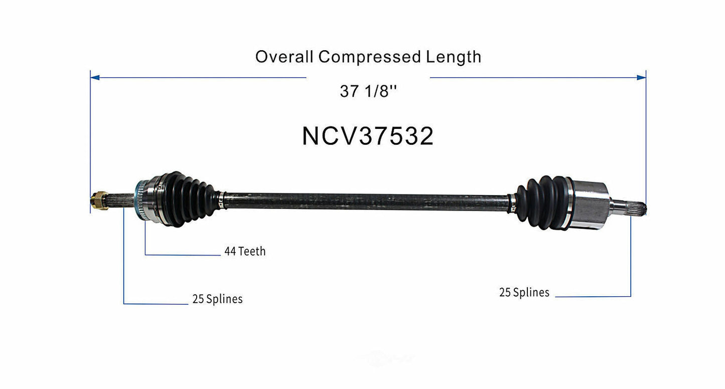GSP North America NCV37532 CV Axle Assembly