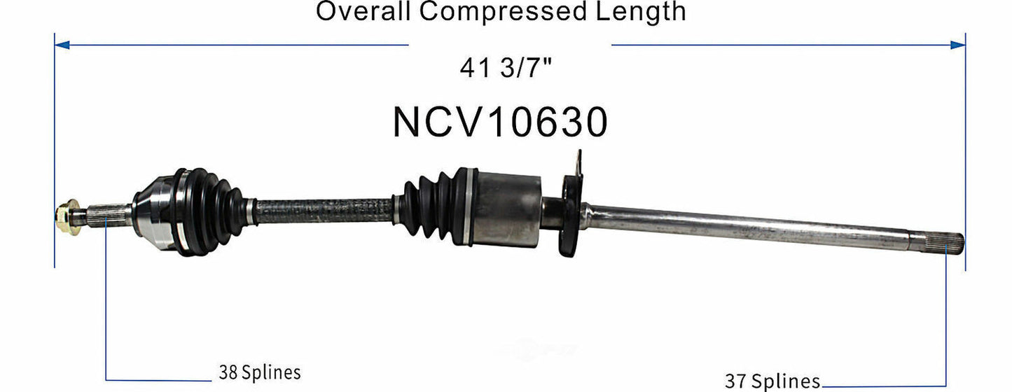 GSP North America NCV10630 CV Axle Assembly