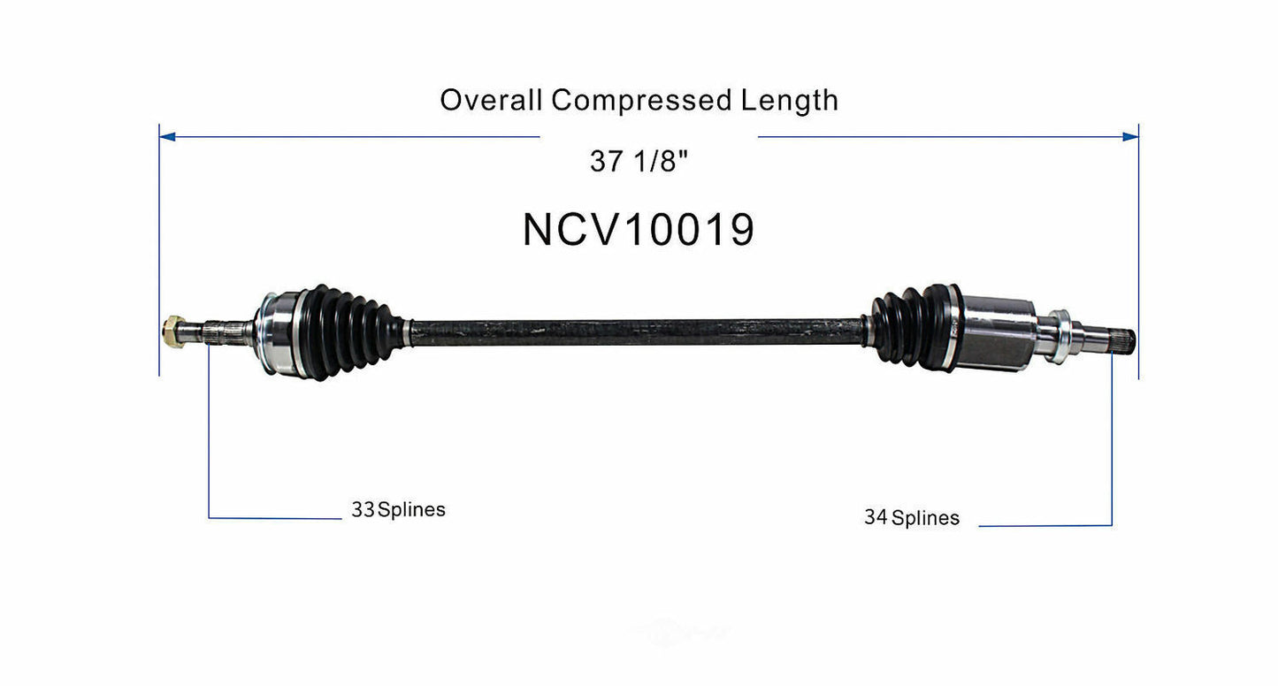 GSP North America NCV10019 CV Axle Assembly