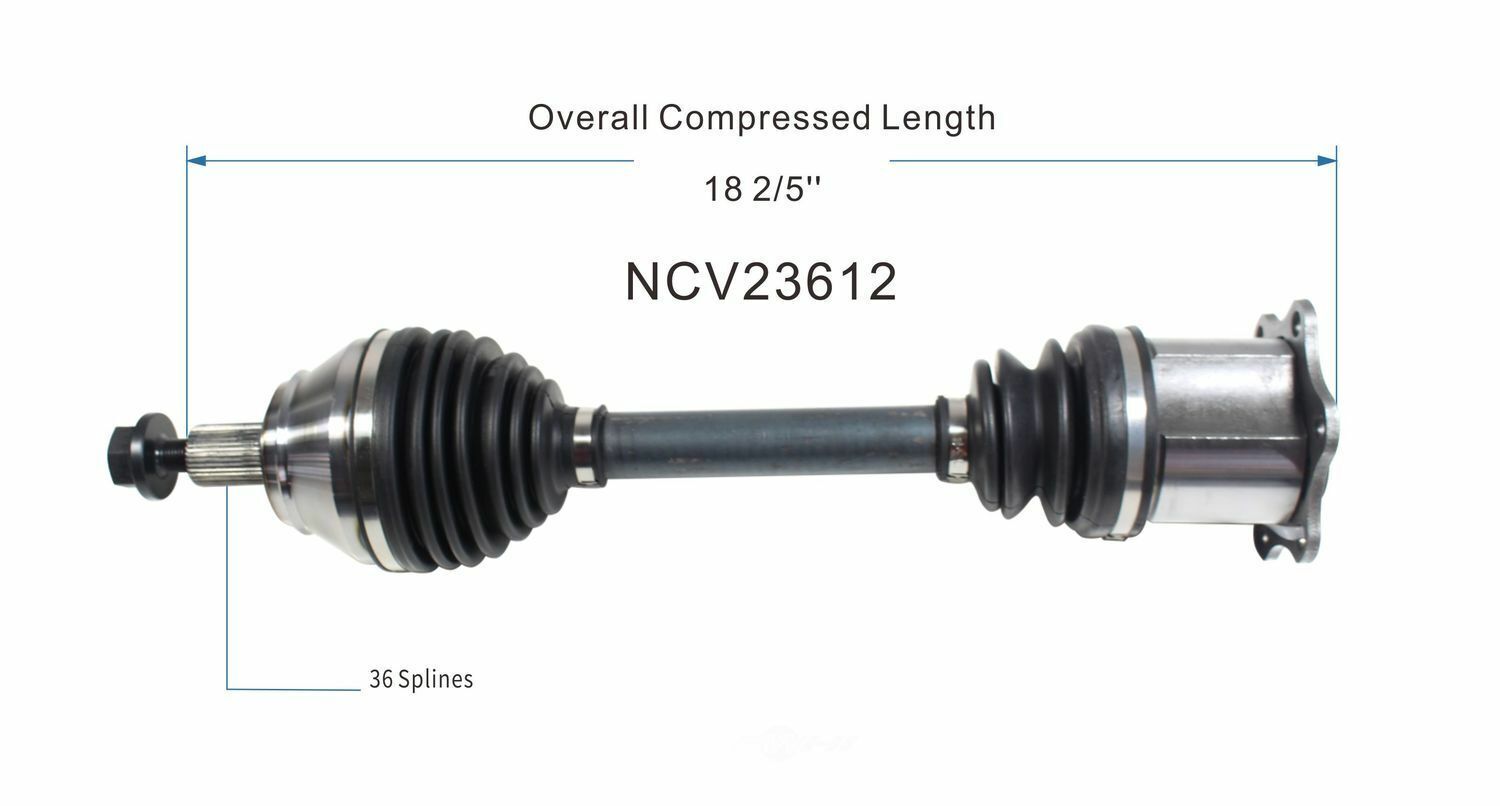 GSP North America NCV23612 CV Axle Assembly