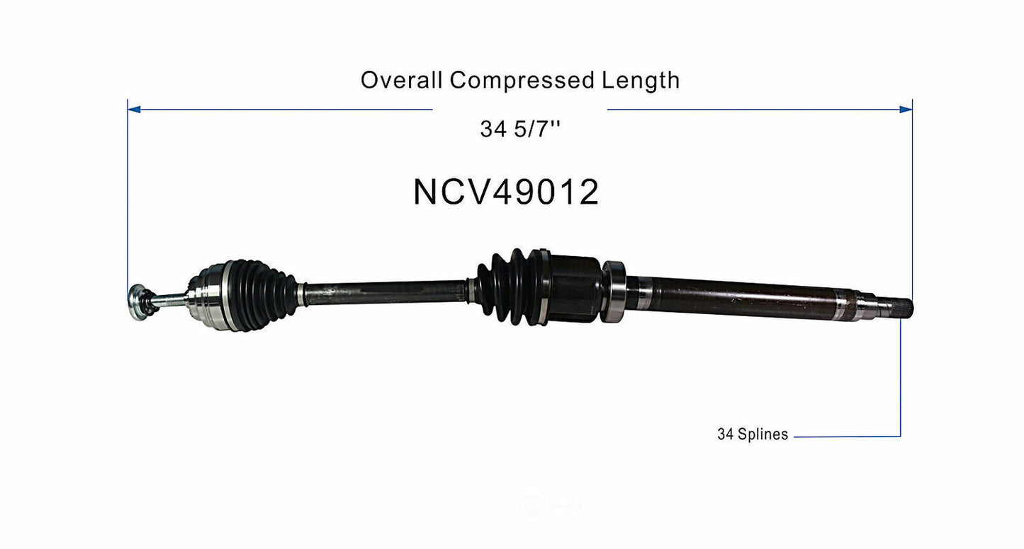 GSP North America NCV49012 CV Axle Assembly