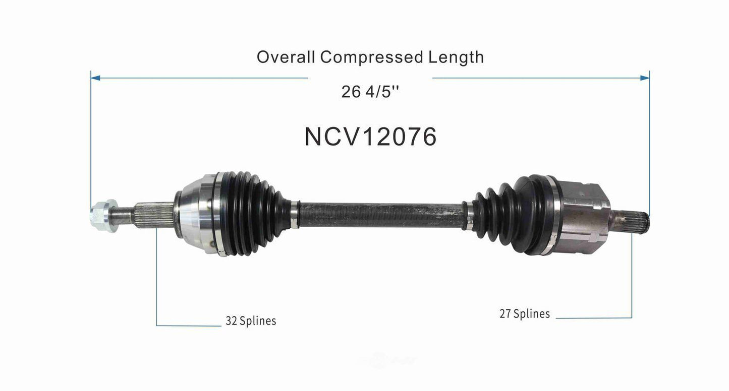 GSP North America NCV12076 CV Axle Assembly