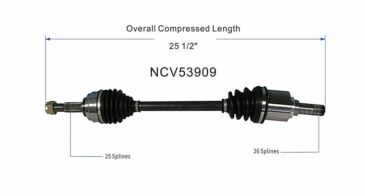 GSP North America NCV53909 CV Axle Assembly
