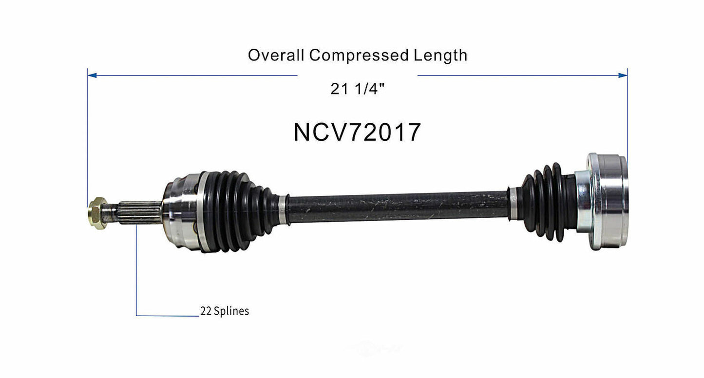 GSP North America NCV72017 CV Axle Assembly