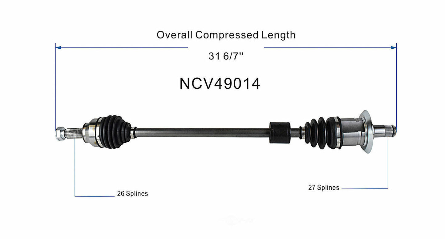 GSP North America NCV49014 CV Axle Assembly
