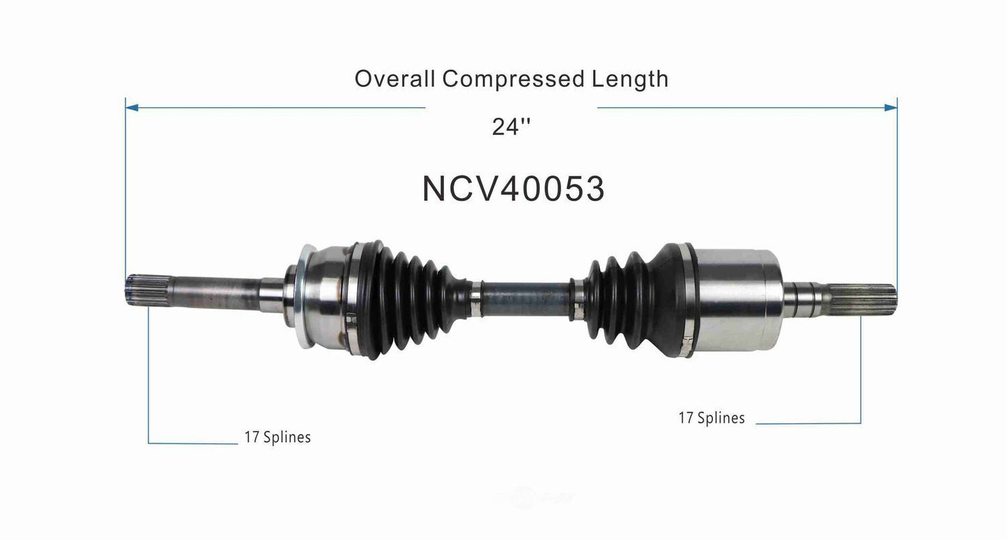 GSP North America NCV40053 CV Axle Assembly