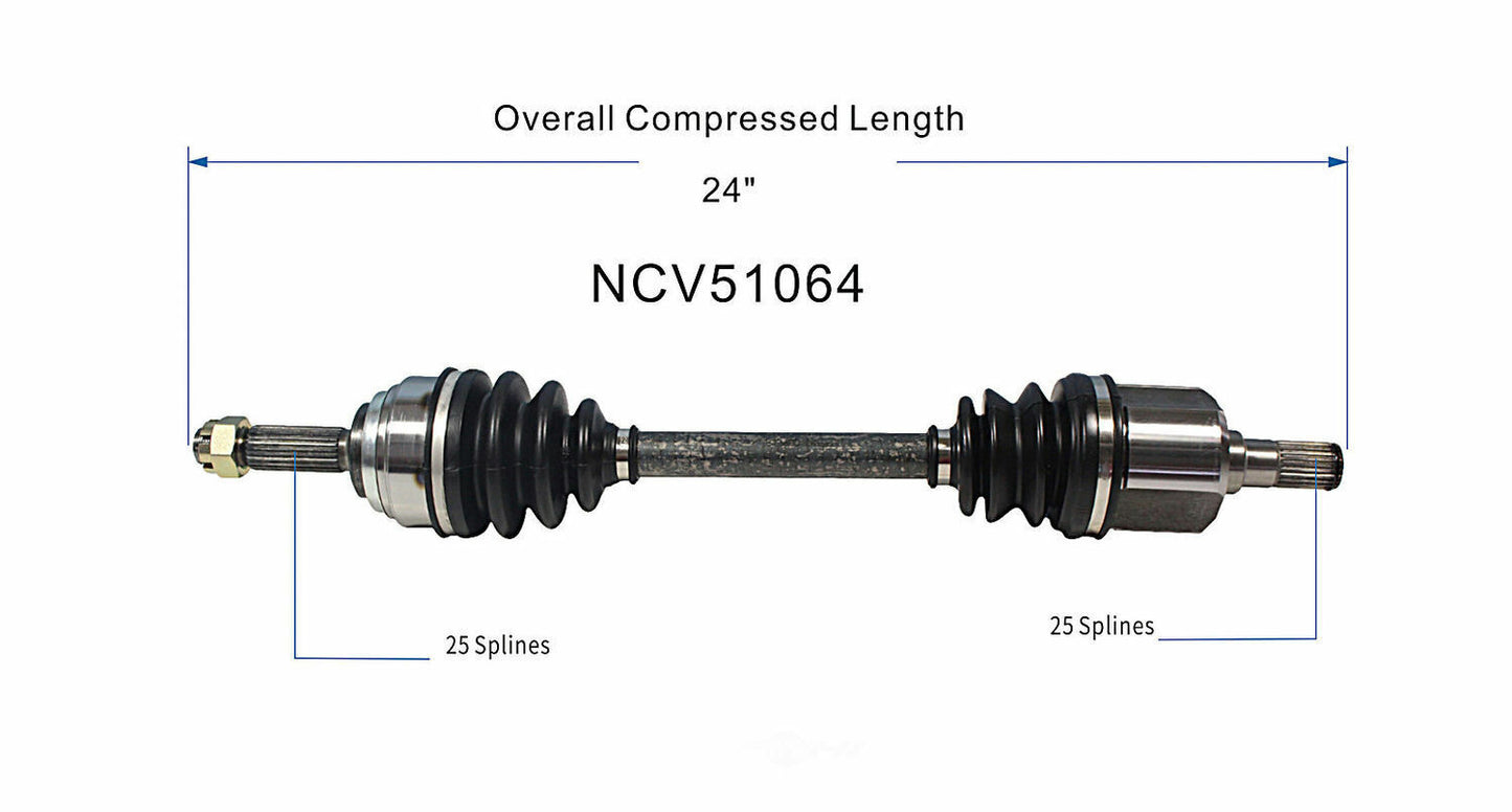 GSP North America NCV51064 CV Axle Assembly