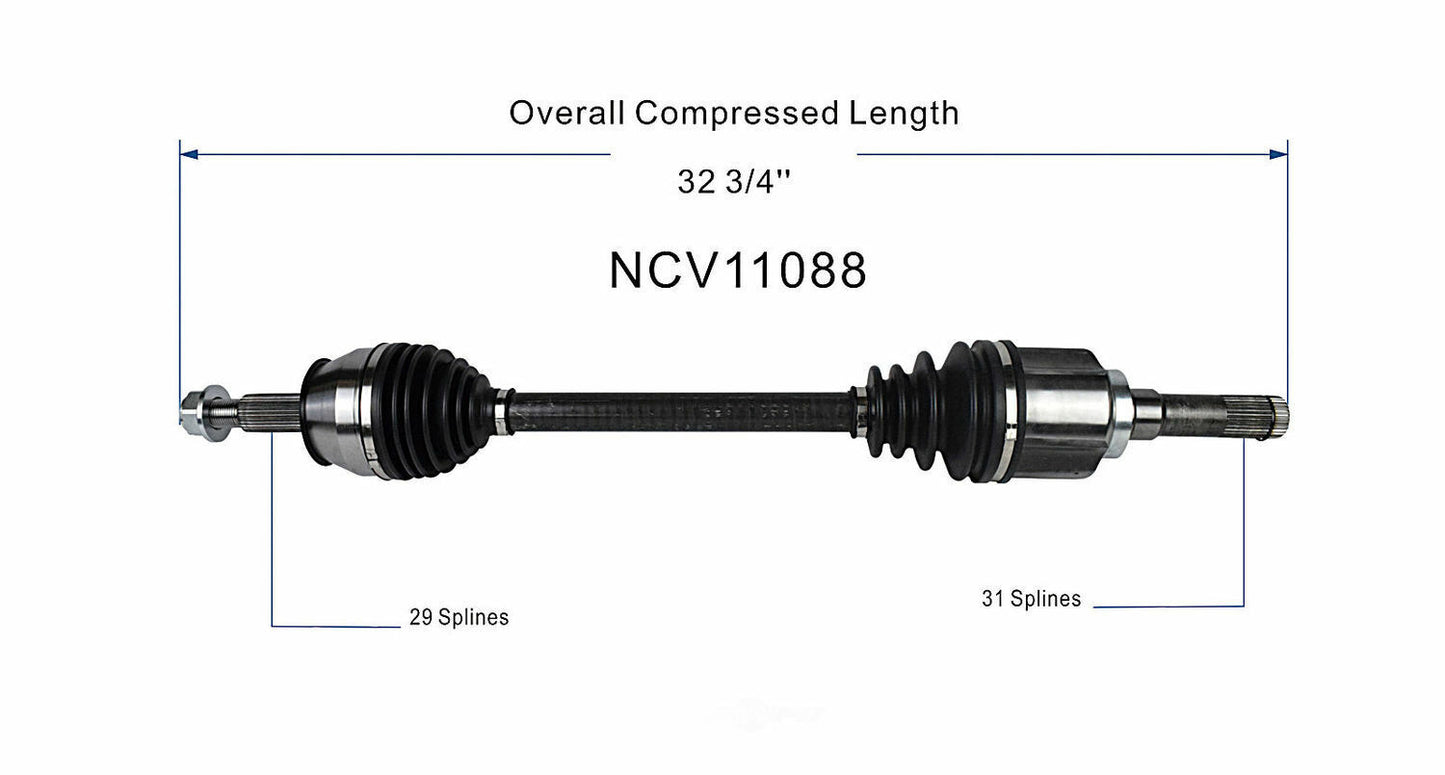 GSP North America NCV11088 CV Axle Assembly