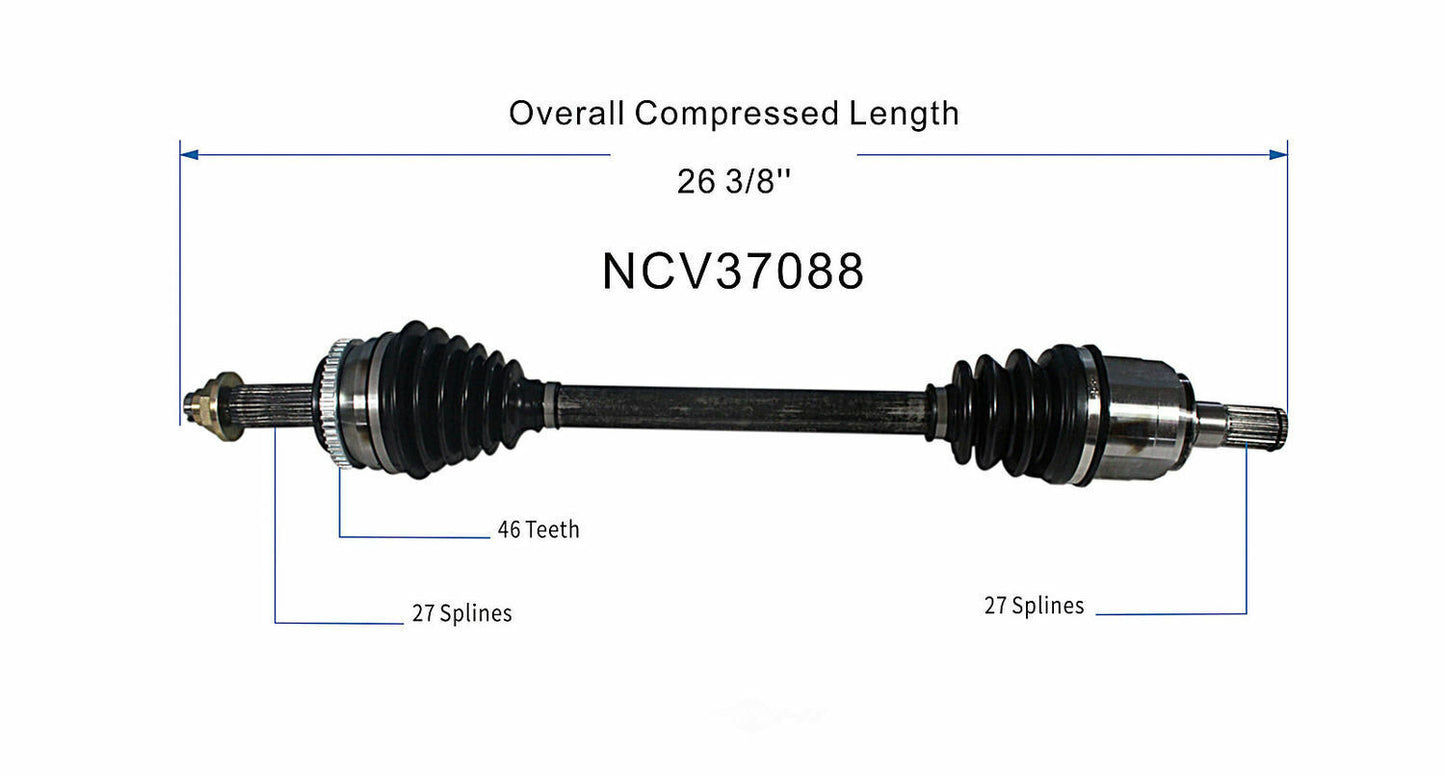 GSP North America NCV37088 CV Axle Assembly