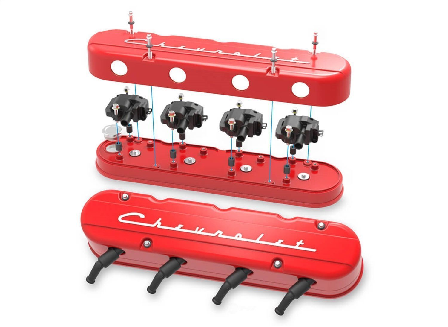 Holley 241-179 Engine Valve Cover Set