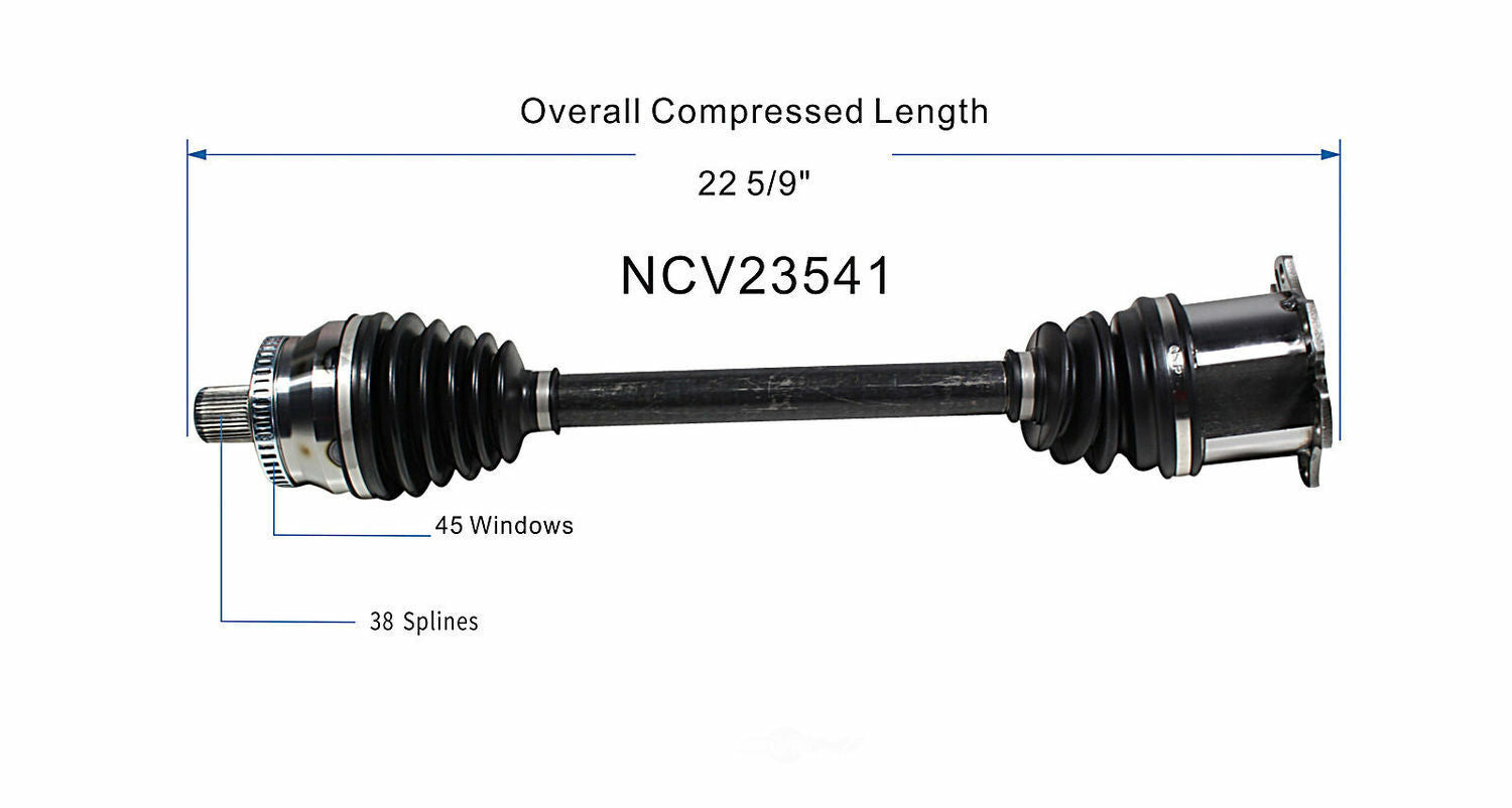 GSP North America NCV23541 CV Axle Assembly