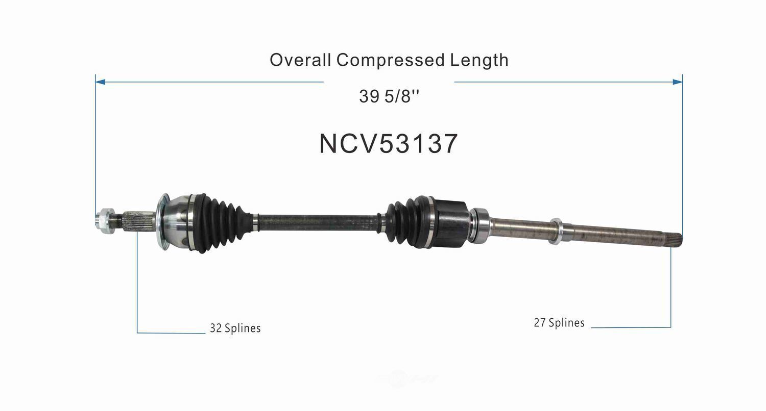 GSP North America NCV53137 CV Axle Assembly