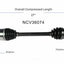 GSP North America NCV36074 CV Axle Assembly