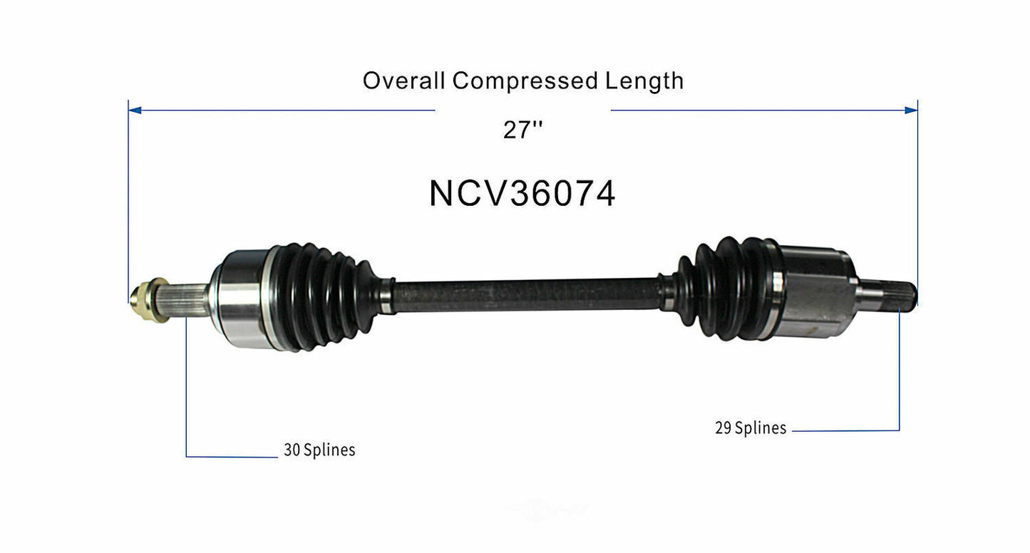 GSP North America NCV36074 CV Axle Assembly