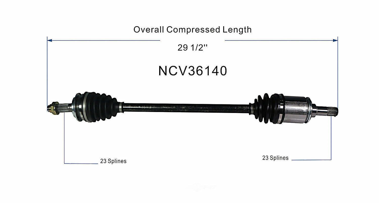 GSP North America NCV36140 CV Axle Assembly