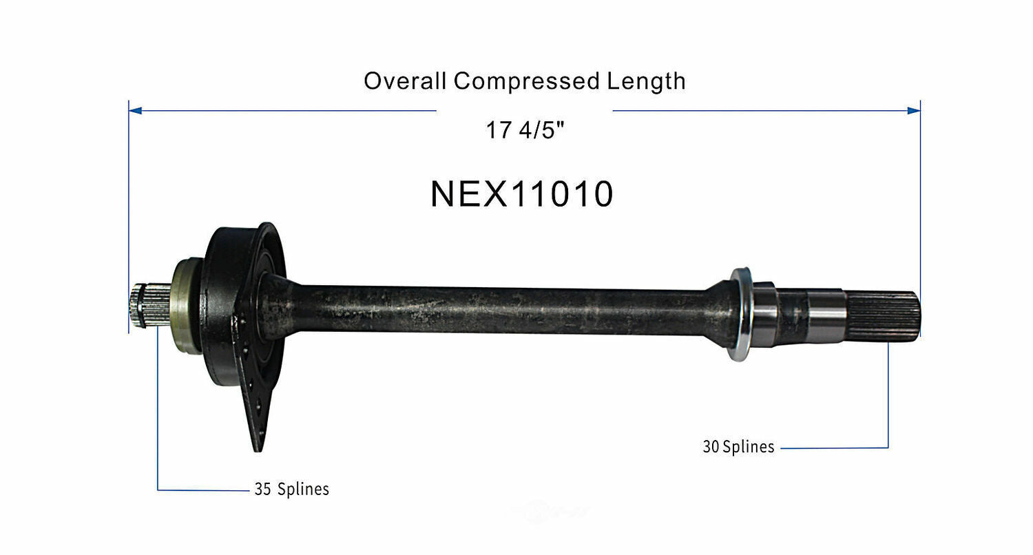 GSP North America NEX11010 CV Intermediate Shaft