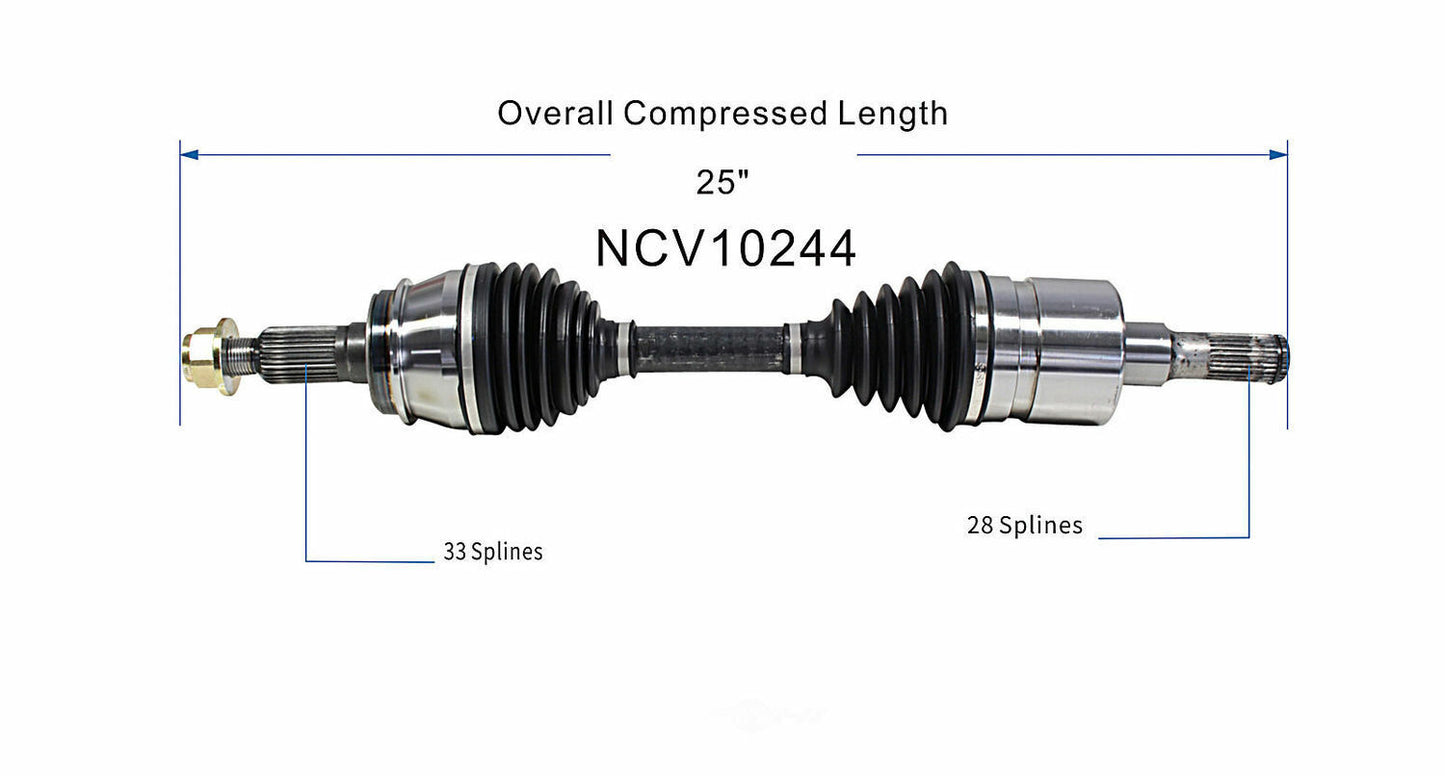 GSP North America NCV10244 CV Axle Assembly