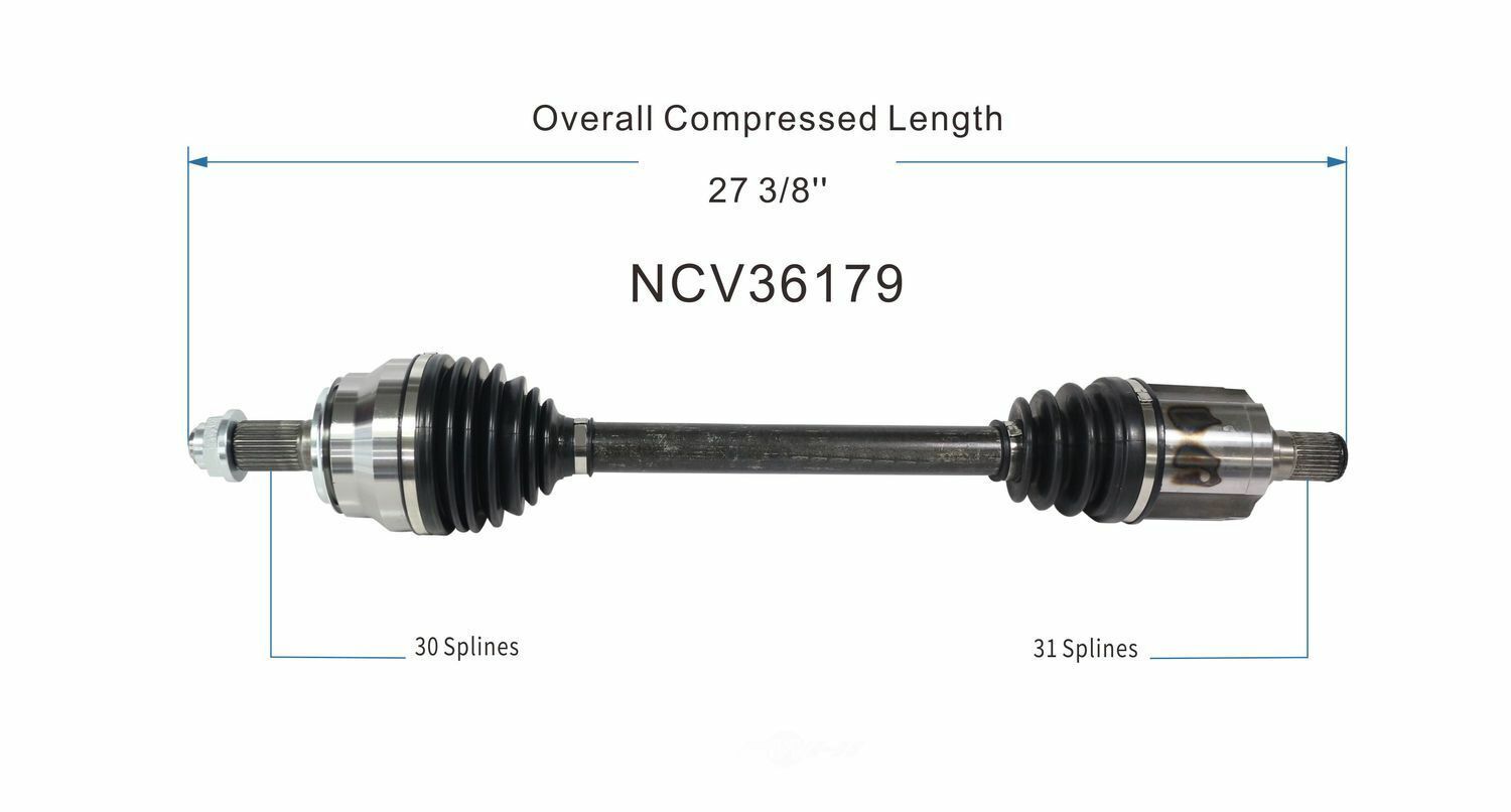 GSP North America NCV36179 CV Axle Assembly