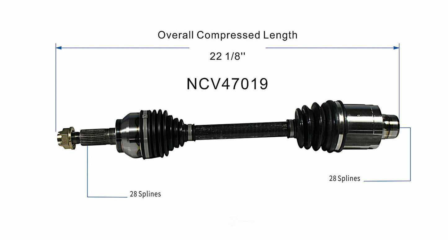 GSP North America NCV47019 CV Axle Assembly