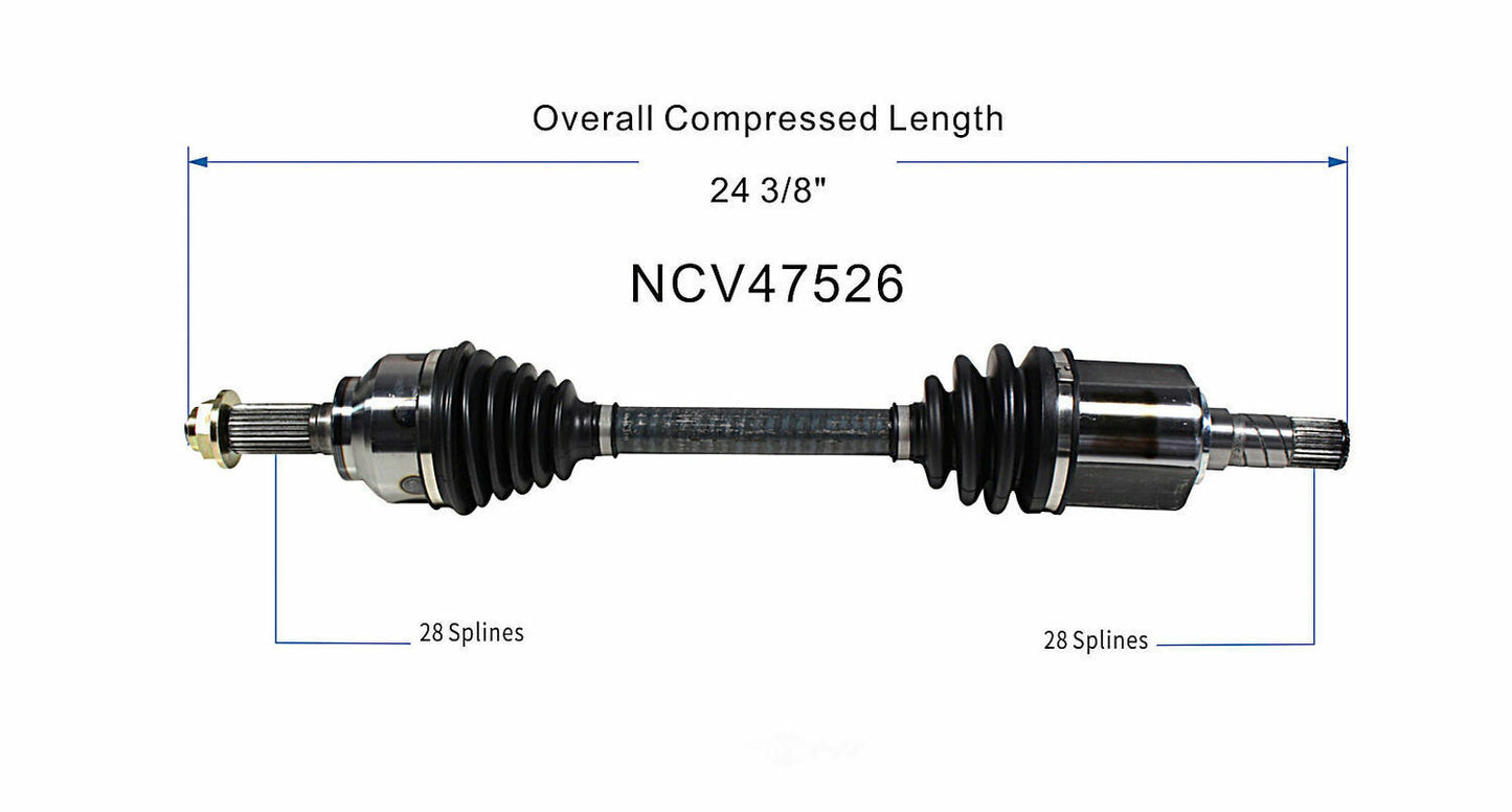 GSP North America NCV47526 CV Axle Assembly