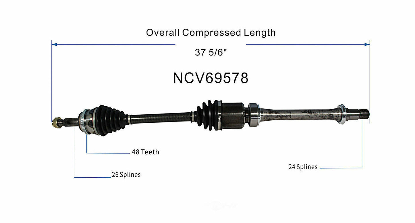 GSP North America NCV69578 CV Axle Assembly