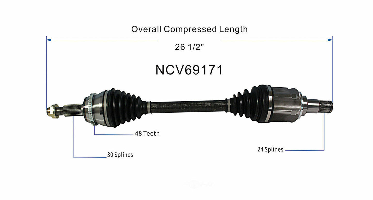 GSP North America NCV69171 CV Axle Assembly