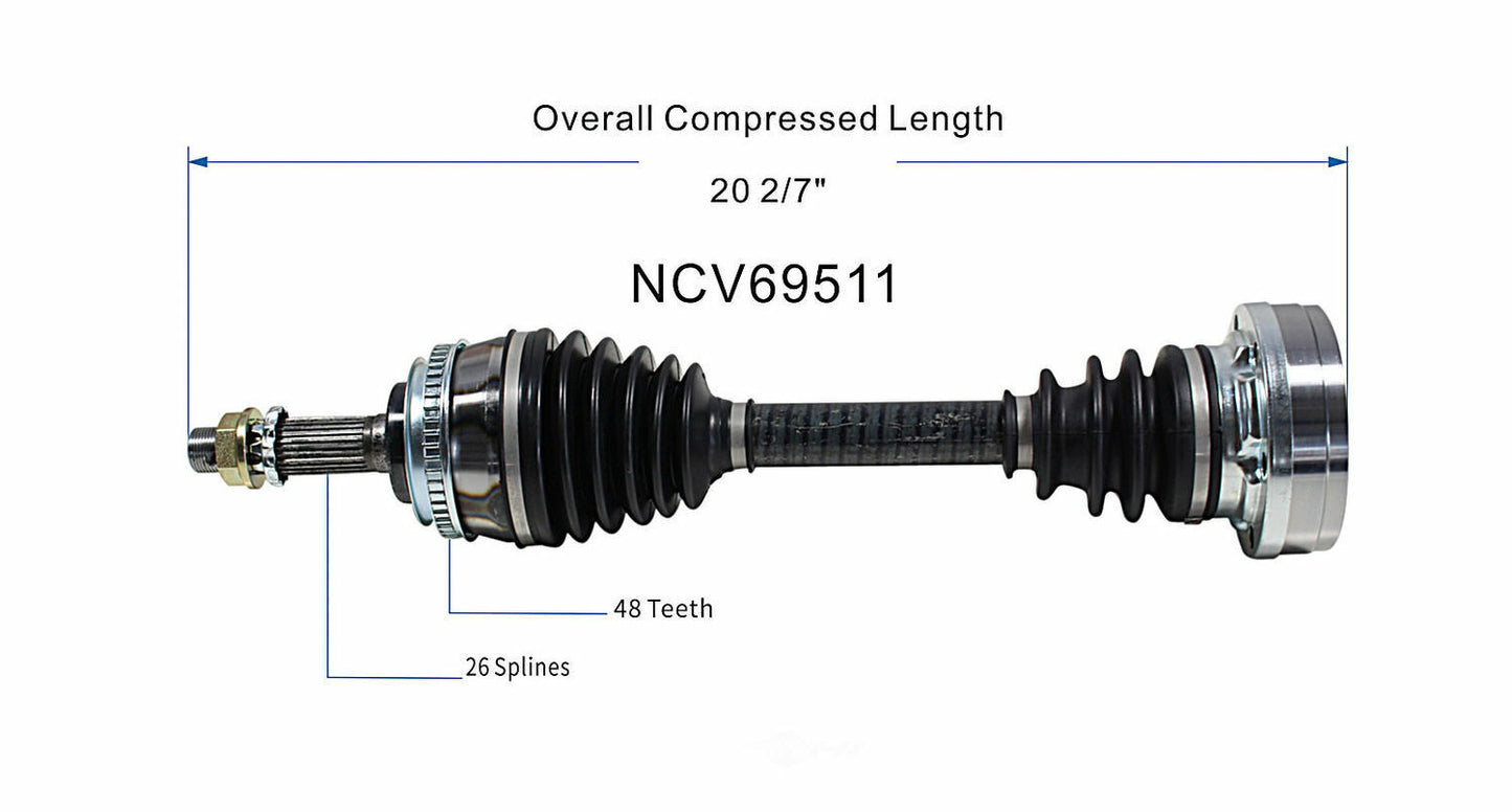 GSP North America NCV69511 CV Axle Assembly