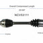 GSP North America NCV53111 CV Axle Assembly
