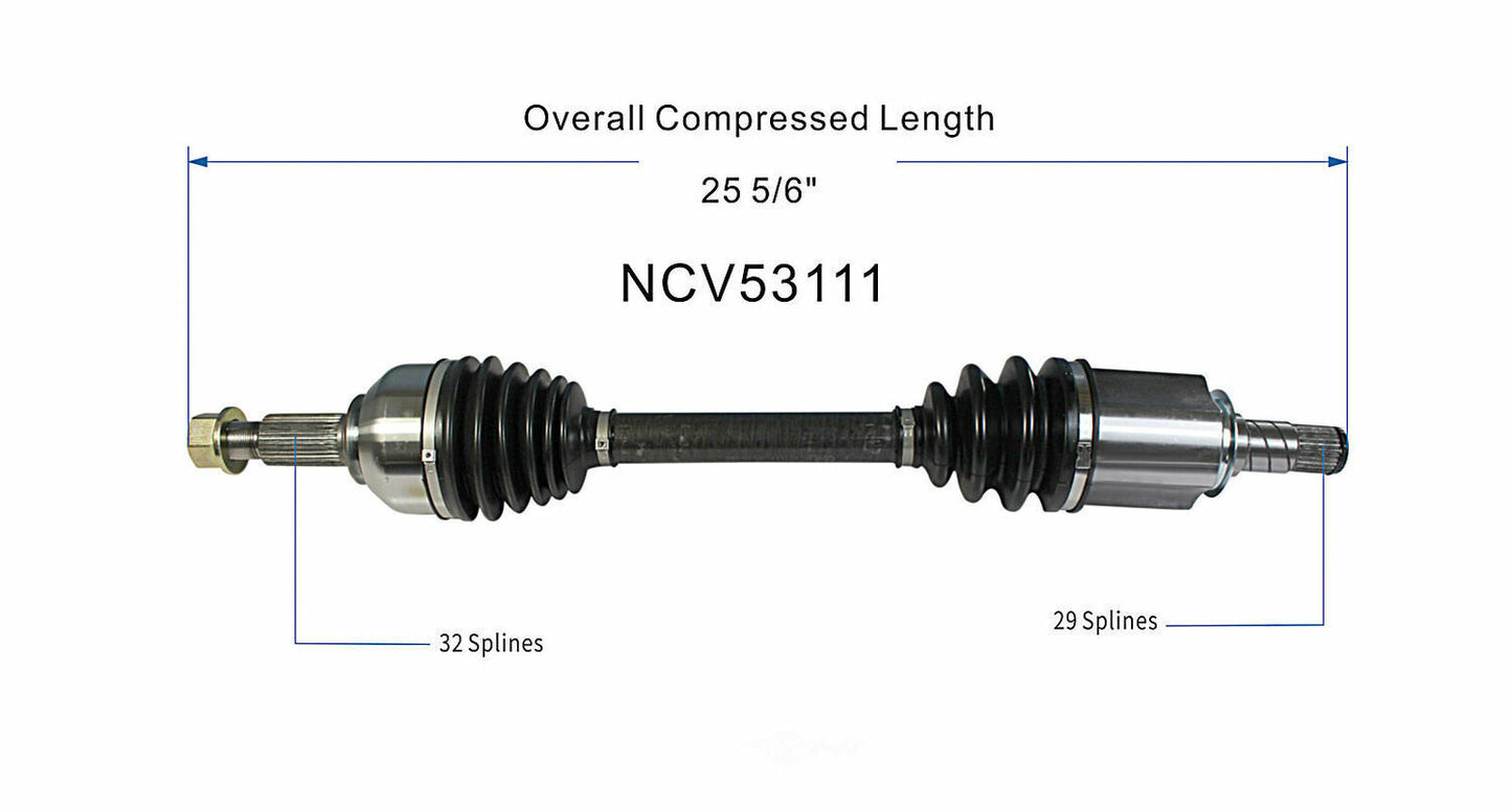 GSP North America NCV53111 CV Axle Assembly