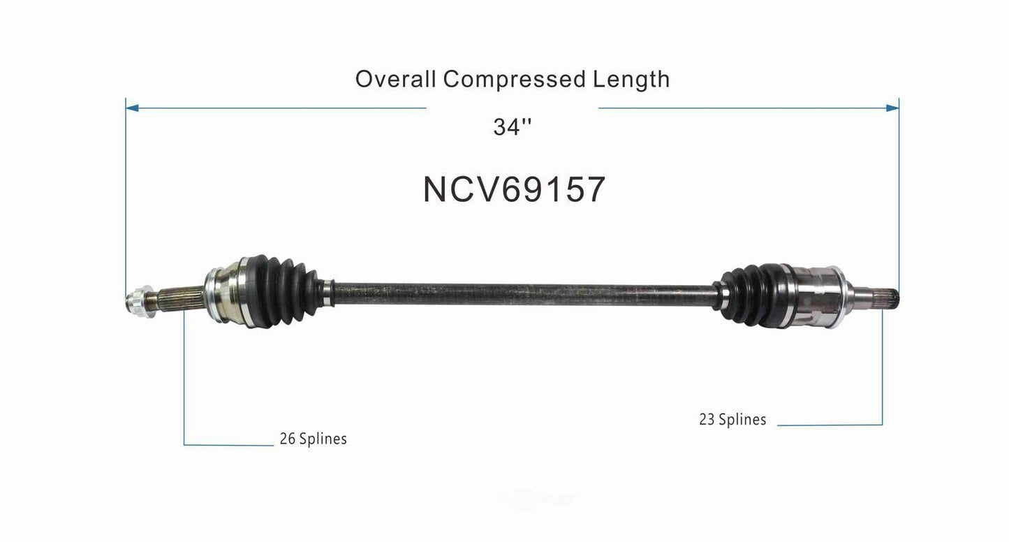 GSP North America NCV69157 CV Axle Assembly