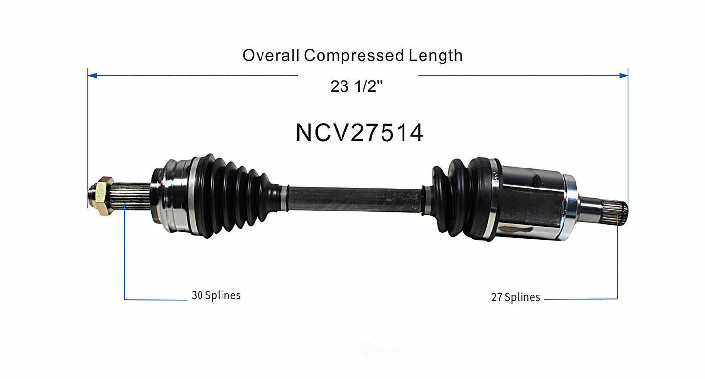 GSP North America NCV27514 CV Axle Assembly