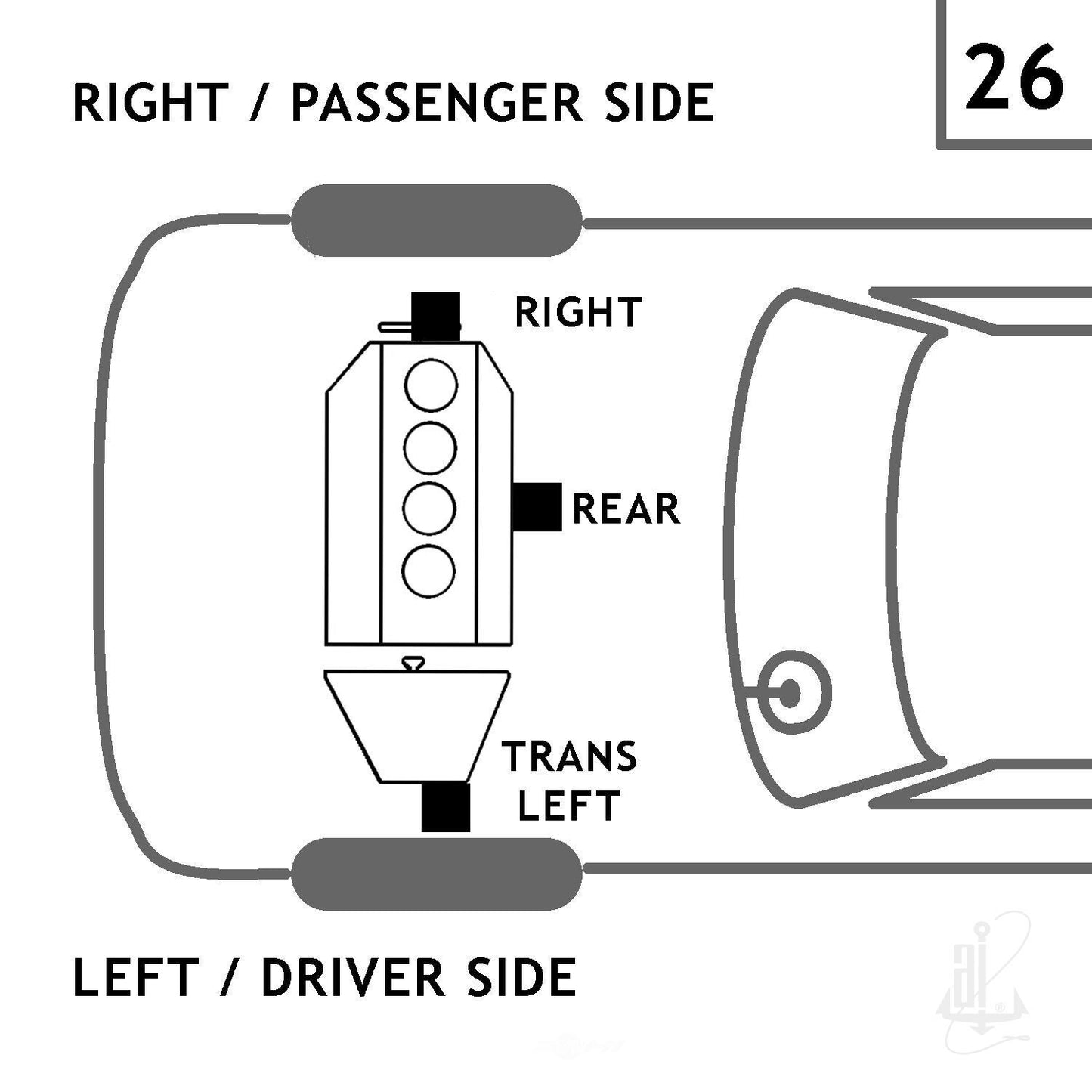 Anchor 10038 Automatic Transmission Mount