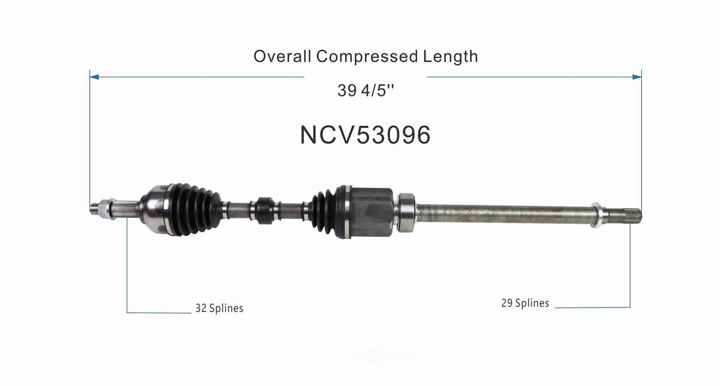 GSP North America NCV53096 CV Axle Assembly