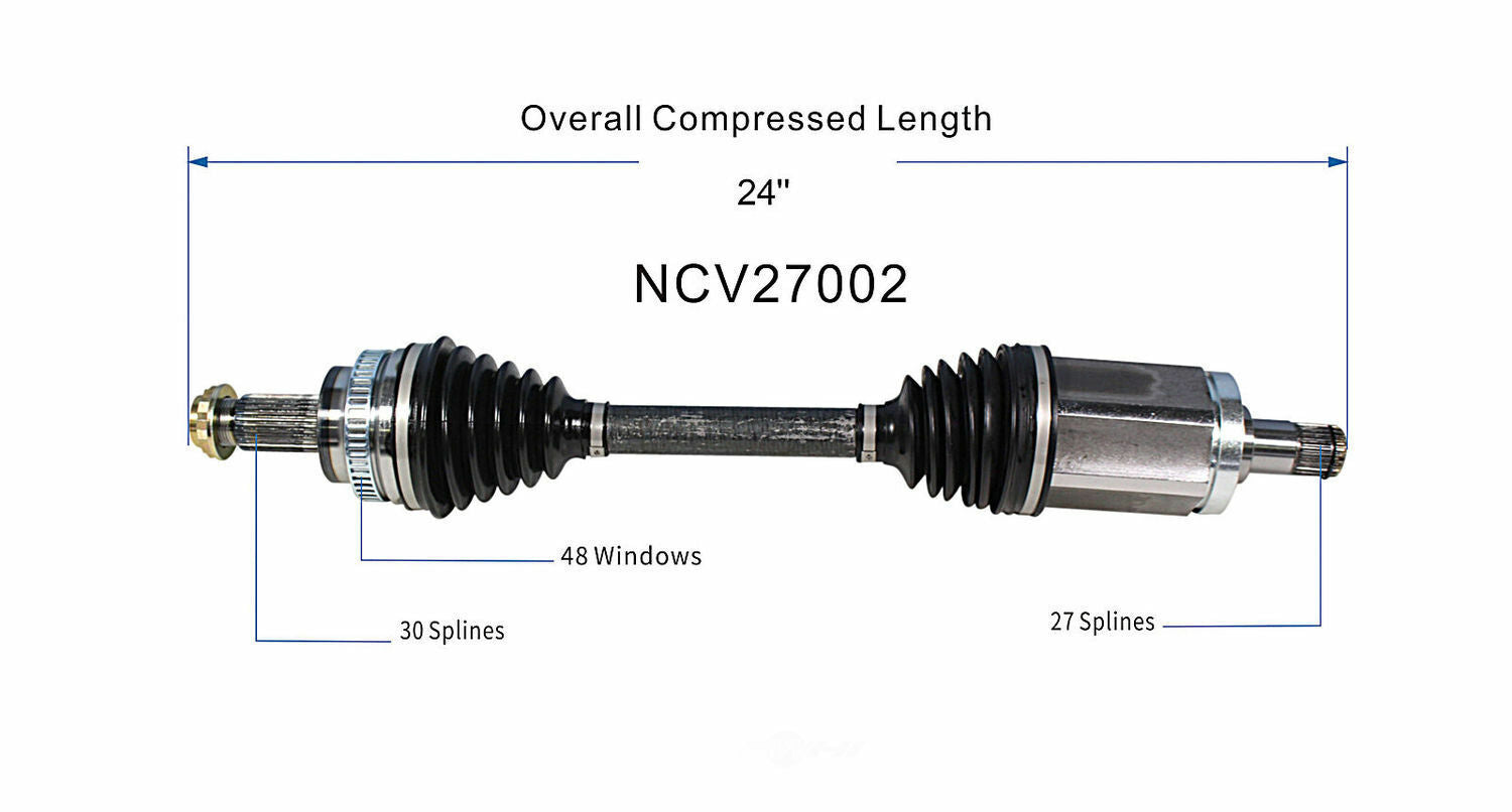 GSP North America NCV27002 CV Axle Assembly