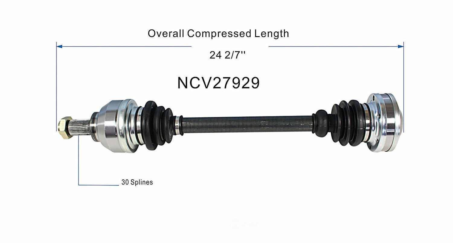GSP North America NCV27929 CV Axle Assembly