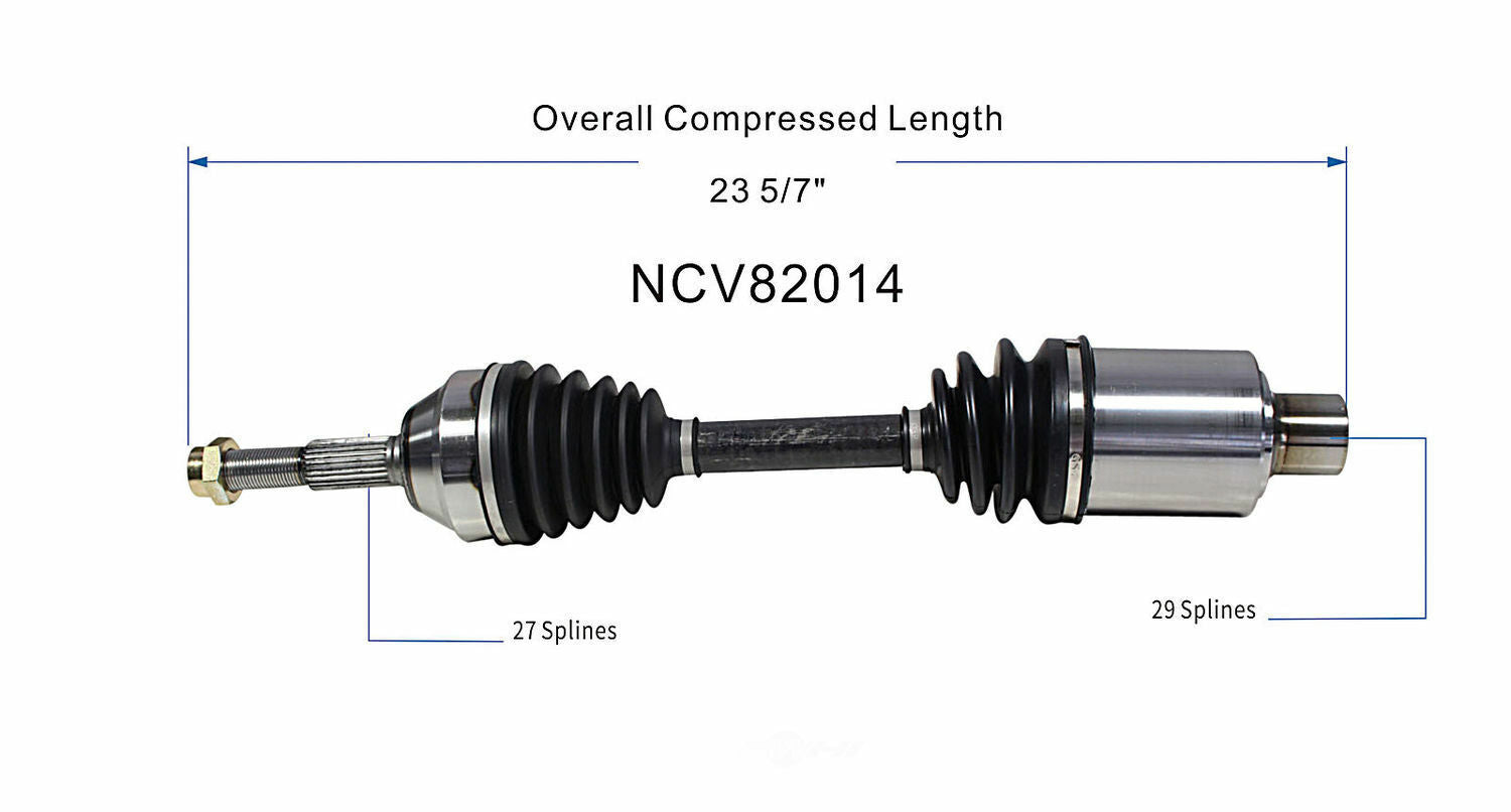 GSP North America NCV82014 CV Axle Assembly