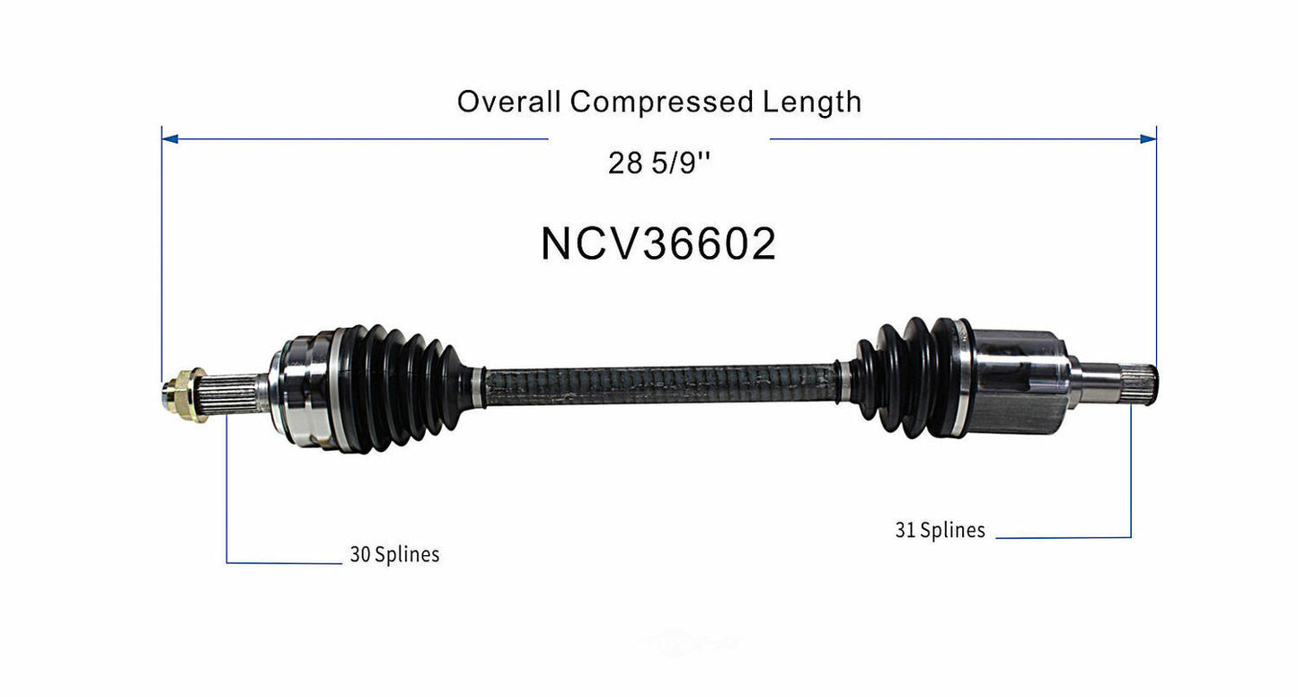 GSP North America NCV36602 CV Axle Assembly